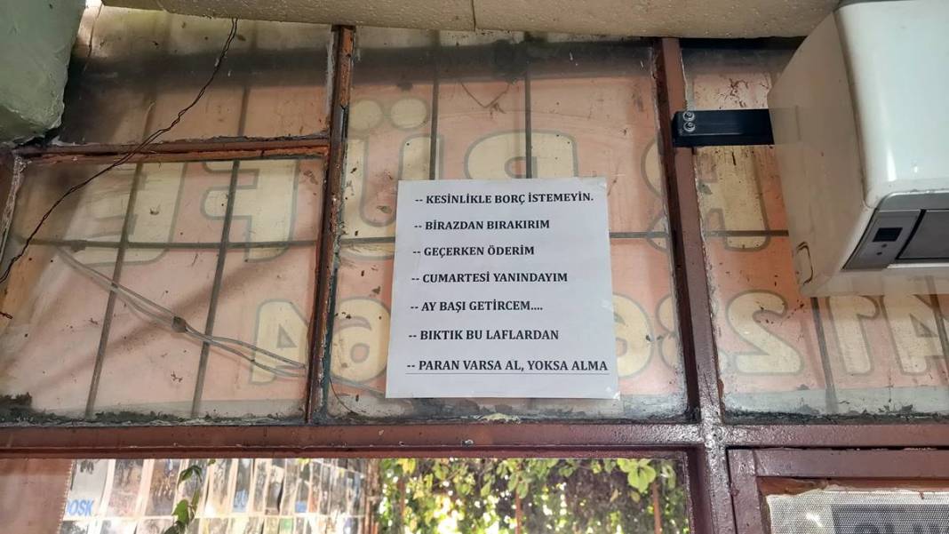 Veresiye isteyenlerden bıktı: Her yere bu yazıyı astı! Aylardır borçlarının peşinde 2